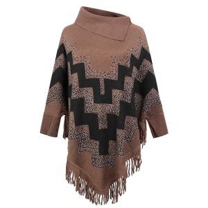 pull poncho élégant