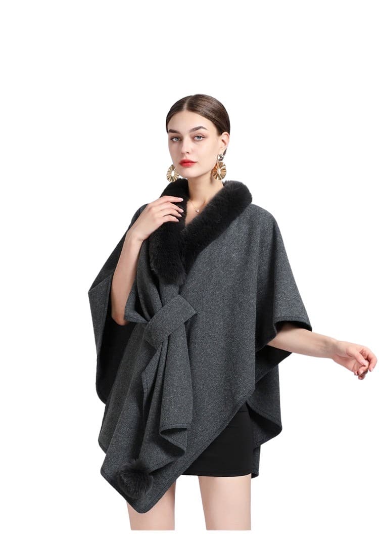 poncho coloré pour femme