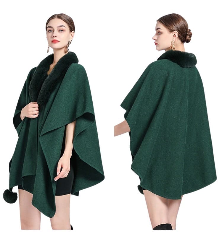 veste poncho style féminin